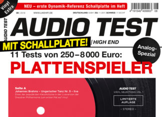 AUDIO TEST 8/2018 mit Schallplatte