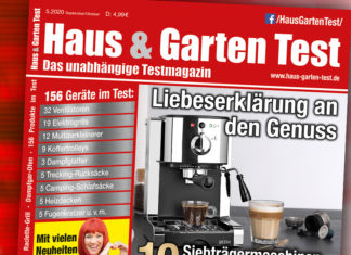 HAUS & GARTEN TEST 5/2020 – Kaffee, Klimageräte und neue Akkusauger