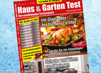 HAUS & GARTEN TEST 1/2022 – Weihnachten steht vor der Tür HAUS GARTEN TEST 01 2022