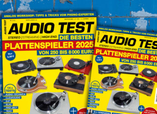 AUDIO TEST 1/2025: Die besten Plattenspieler 2024/2025 – Phono + Analog Special AUDIO TEST 1-2025