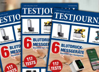 TESTJOURNAL 2/2026 – Smarte Helfer, starke Tests: 117 Geräte im Härtetest Testjournal 02-2026 Teaser